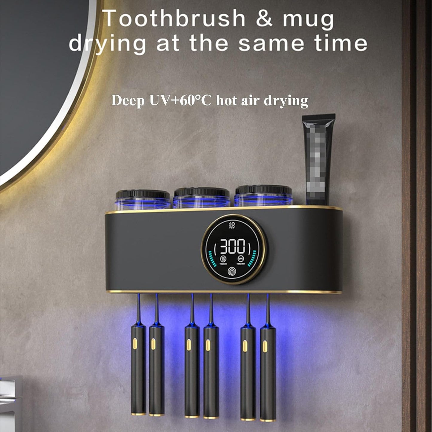 Smart Toothbrush Holder with UV Sanitizer™