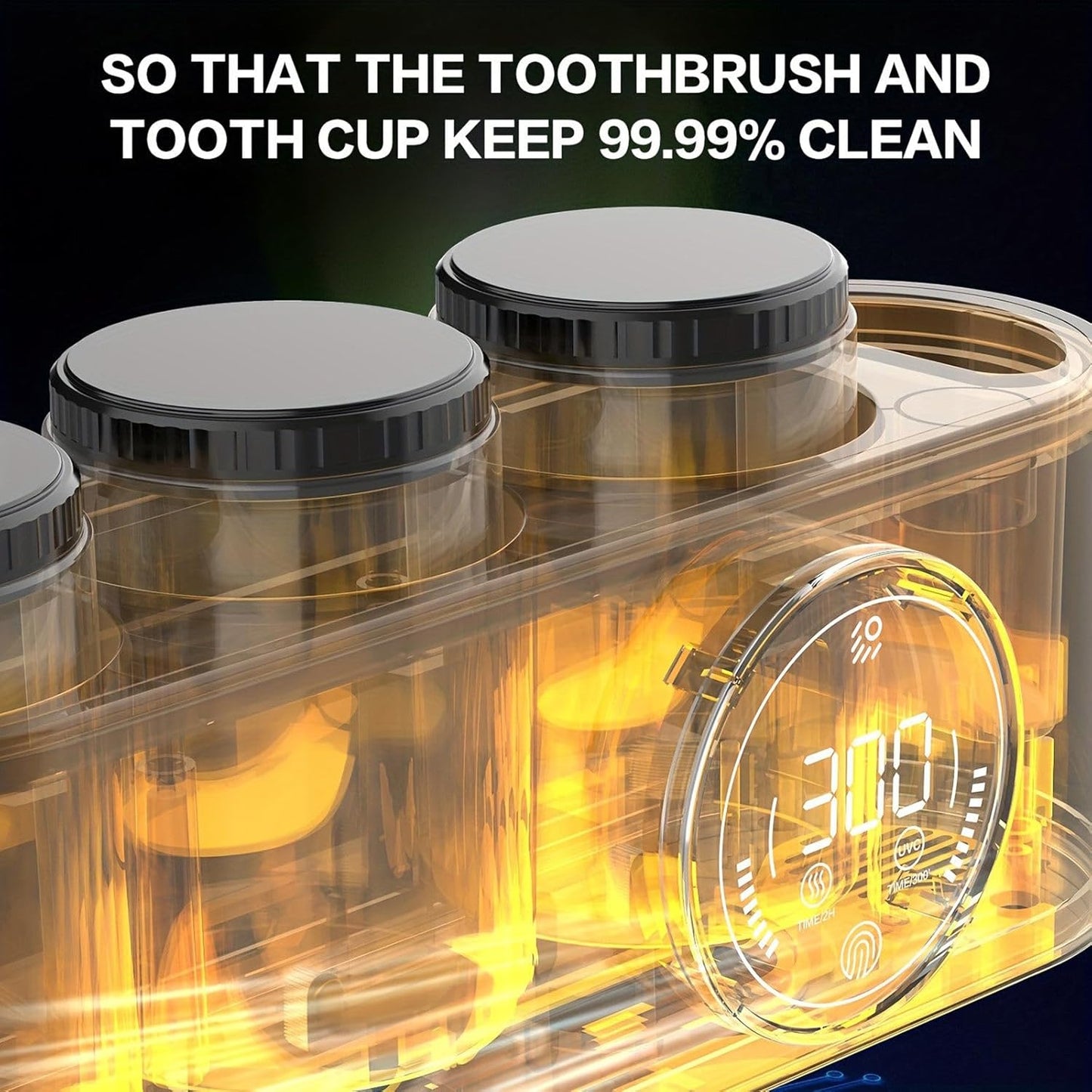 Smart Toothbrush Holder with UV Sanitizer™