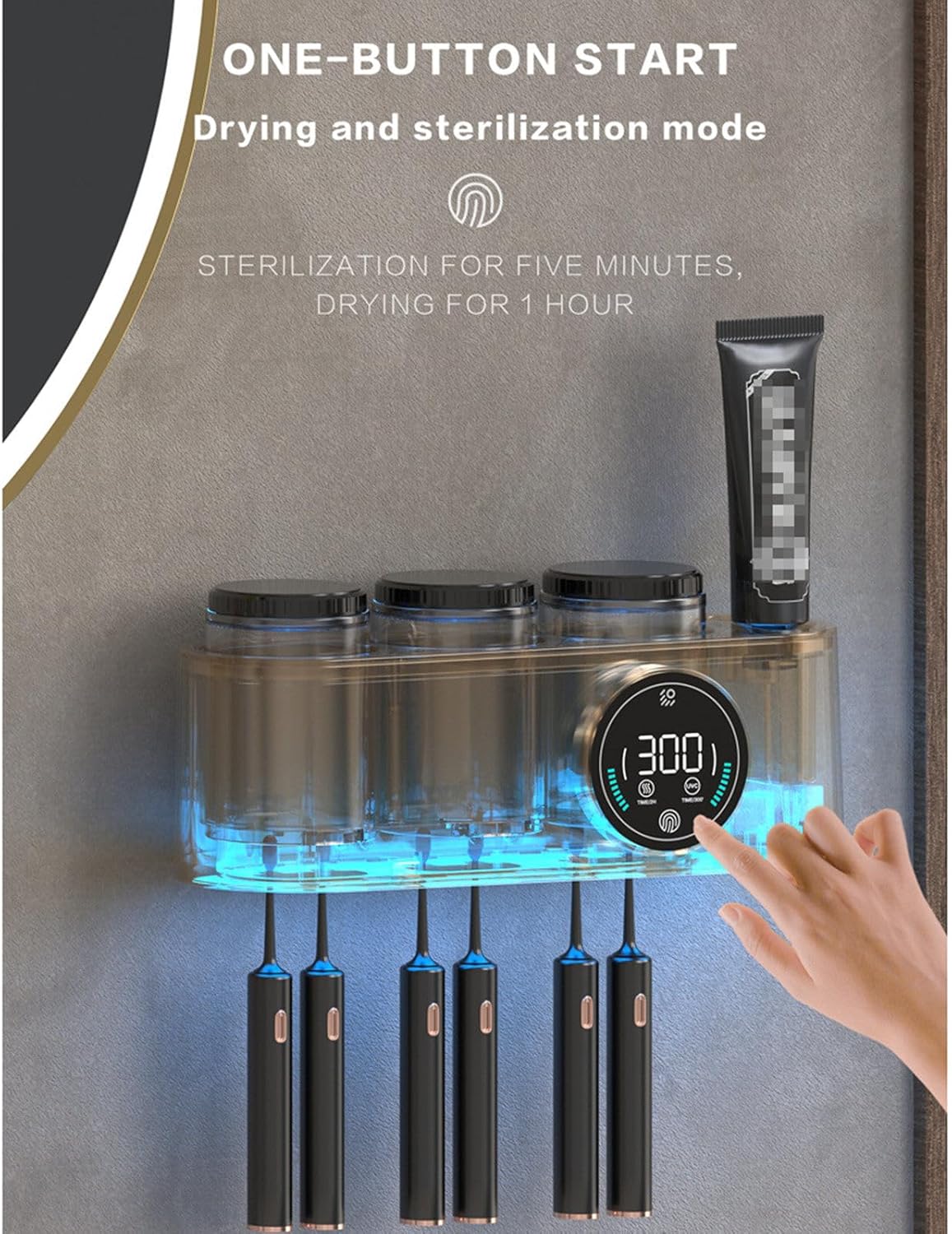 Smart Toothbrush Holder with UV Sanitizer™